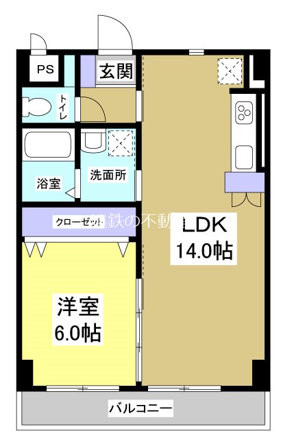 Perrine 301号室 間取り