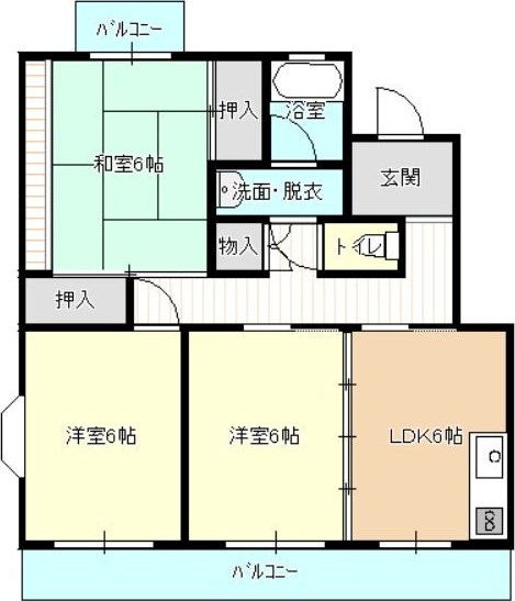 パレス富塚 間取り図