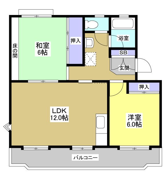 武藤ハイツⅠ 305号室 間取り