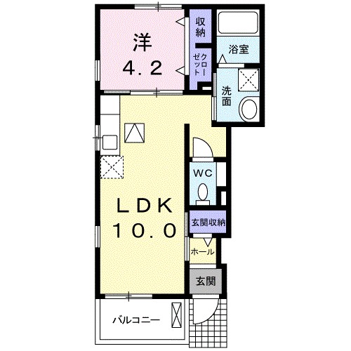 ソレイユ 間取り図