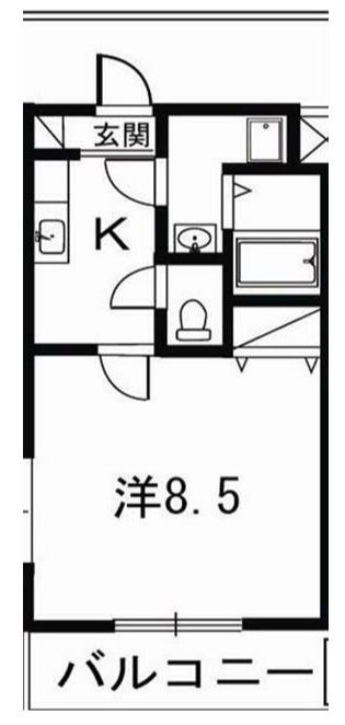Ｂｌａｎｄｉｎｉ 505号室 間取り