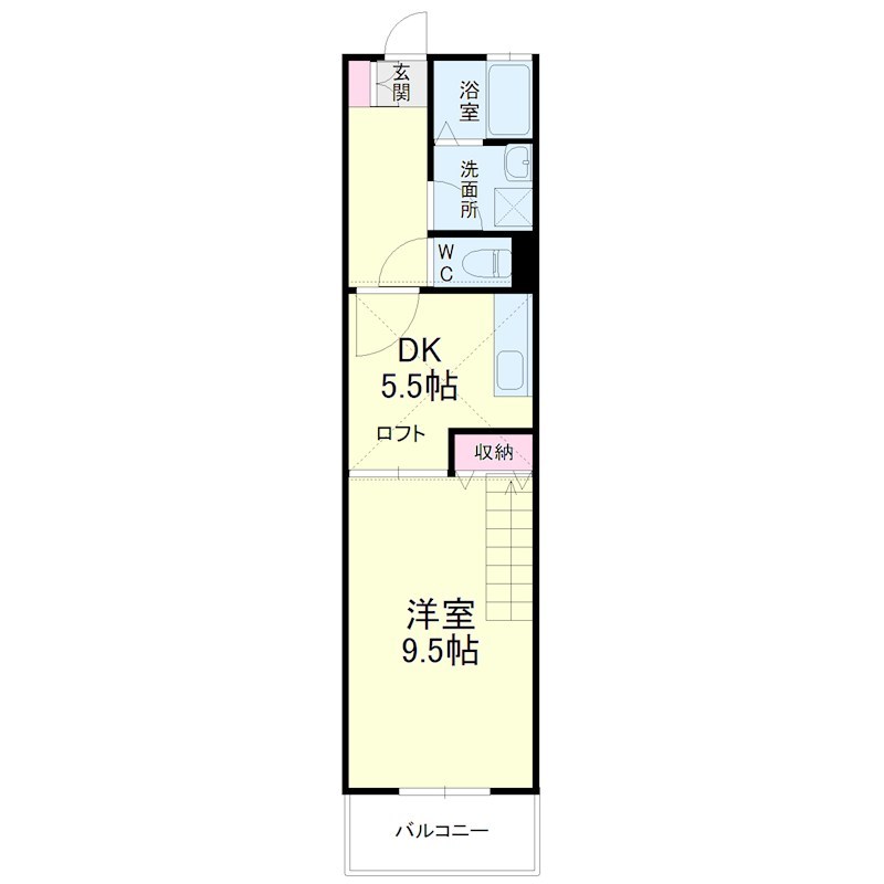 レイクビレッジⅢ 207号室 間取り