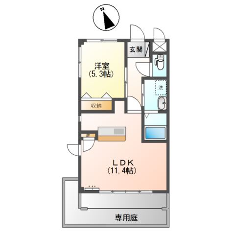 Ｔｅａ＆Ｃａｎｅ 間取り