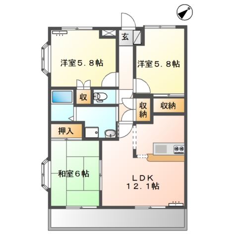 サバーイ・デイ・ビラ 間取り