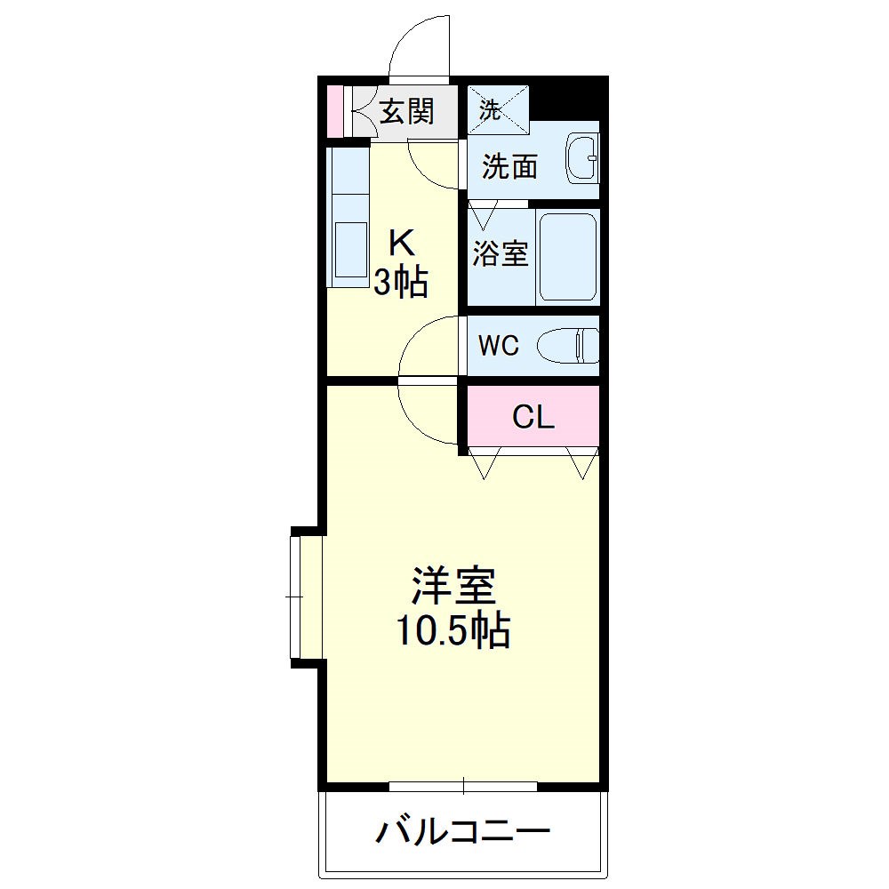 プロバンス半田山 205号室 間取り