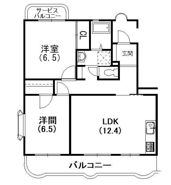 カーサフォルテ 105号室 間取り