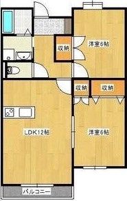 パストラルＳ  203号室 間取り