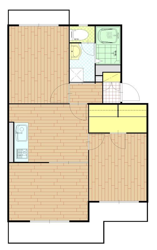 オークヒルズ天竜 202号室 間取り