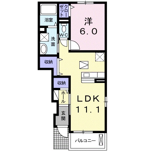 プログレス 105号室 間取り