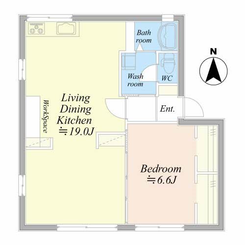 ディアス ブリッツァB 102号室 間取り