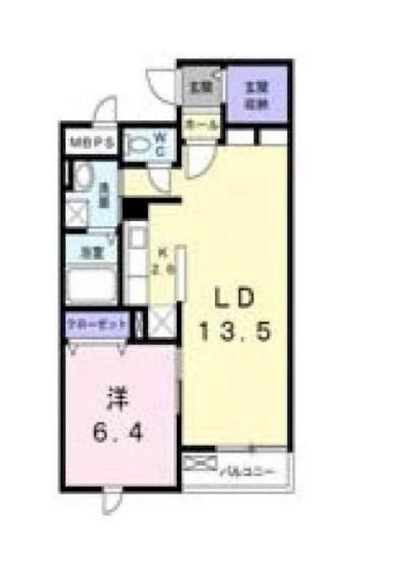 ヒルズ桜坂 101号室 間取り