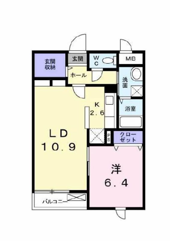 ヒルズ桜坂 202号室 間取り