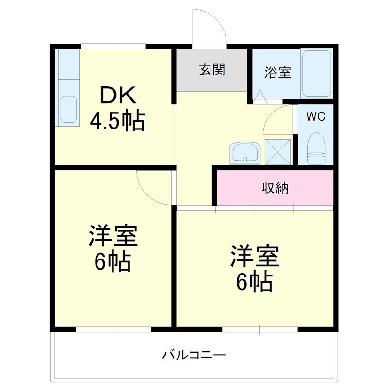 メゾン入野 202号室 間取り
