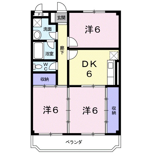 メゾンサワダ 301号室 間取り