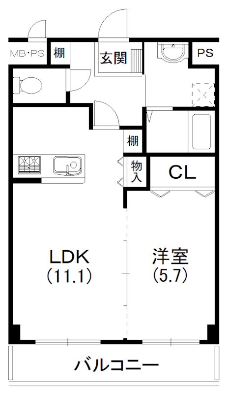 ロイヤルパーク浜松幸 302号室 間取り