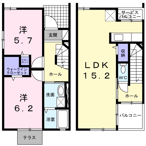 二瀬川借家 101号室 間取り