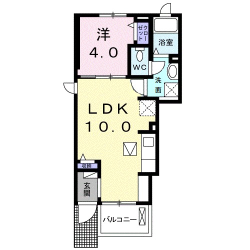 グランメゾン広沢Ⅱ 101号室 間取り