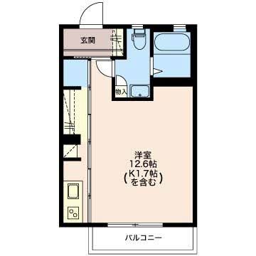 さくらハウス 206号室 間取り