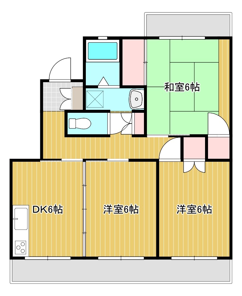 ヴェラコール 201号室 間取り