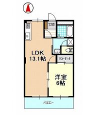淡交舎 102号室 間取り