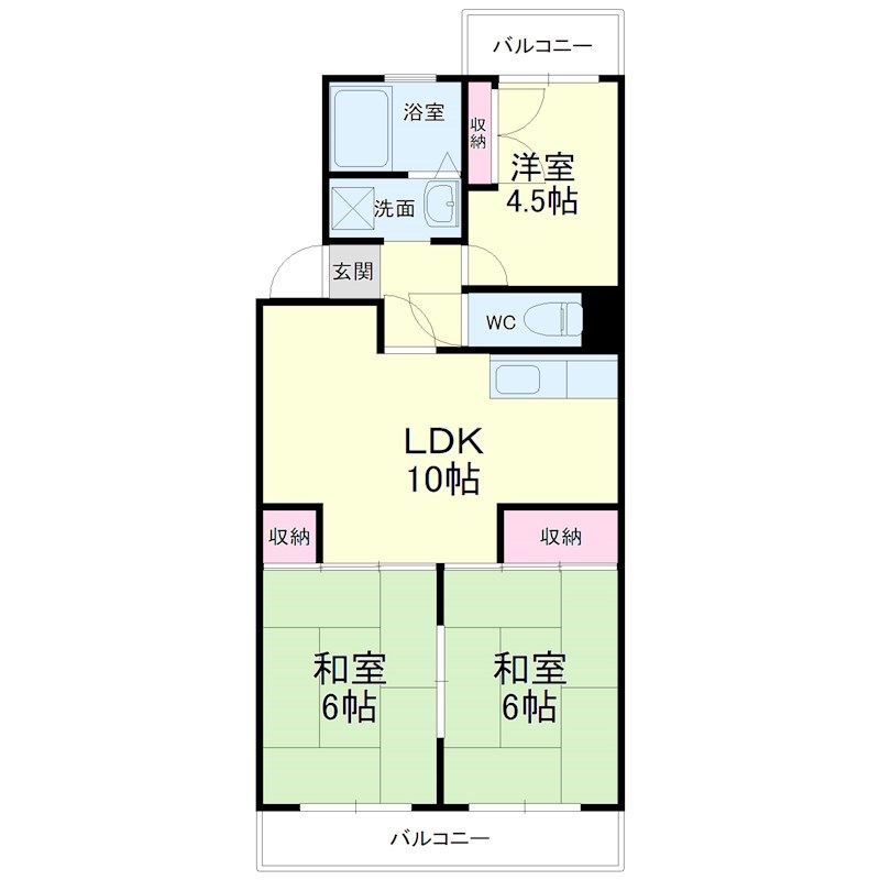 パレス・セルシオⅡ 101号室 間取り