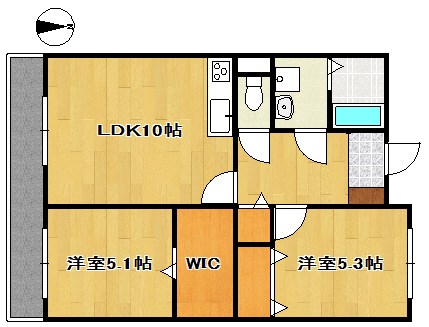 FGM２nd（エフジーエムセカンド） 203号室 間取り
