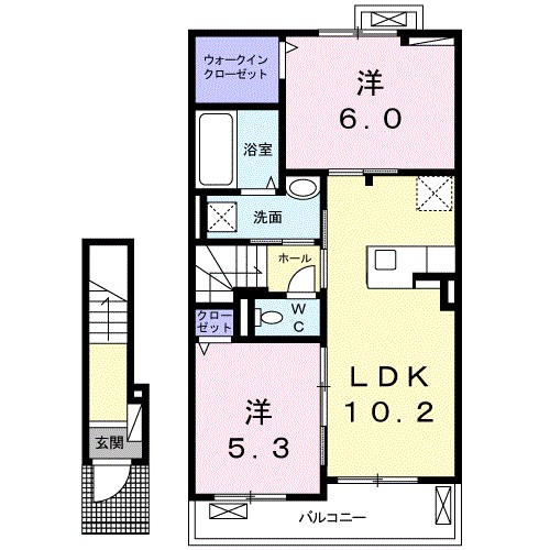 リバティドリーム　イレブン 202号室 間取り