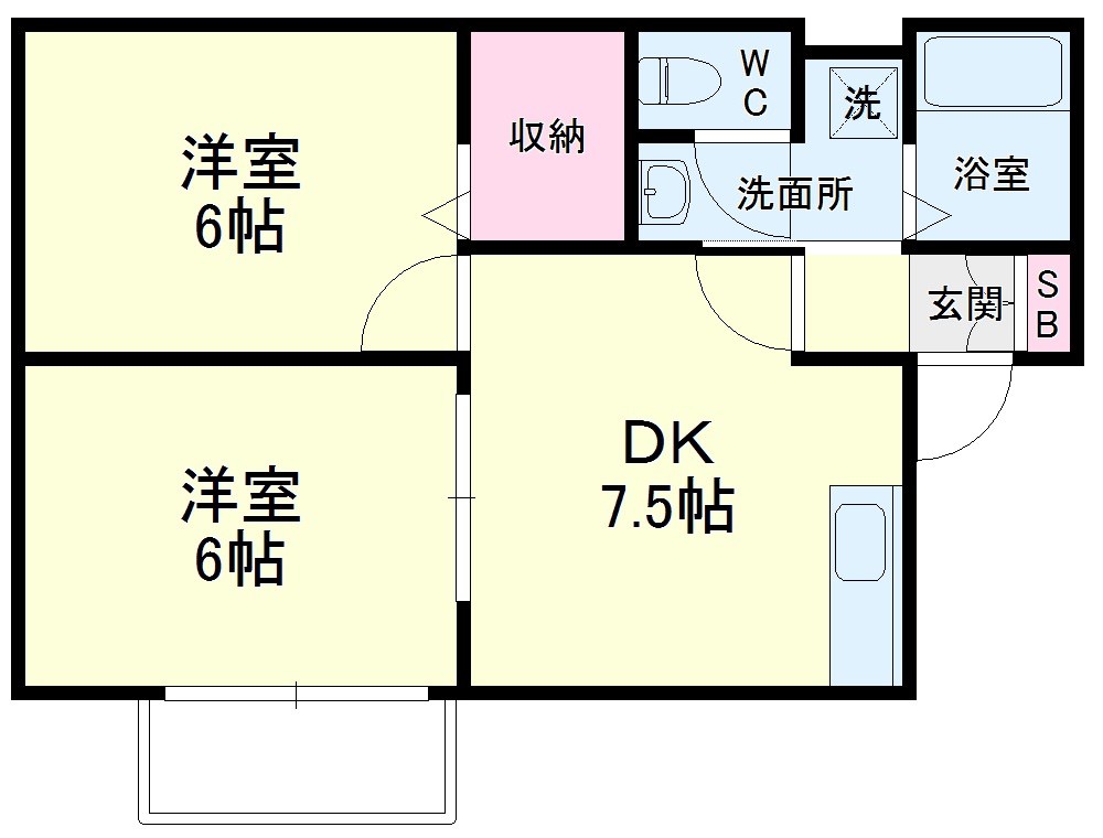 ジュリアードハウス 201号室 間取り
