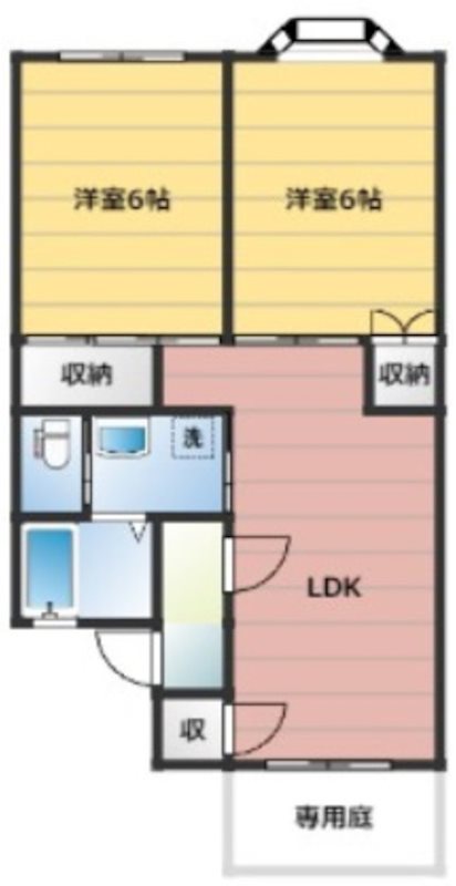 アンソレイエⅡ 102号室 間取り