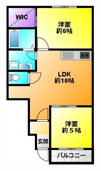 アーバンキブネ 102号室 間取り
