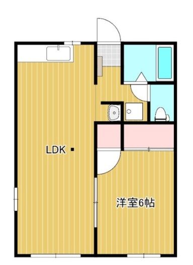 クレセント杉谷 201号室 間取り