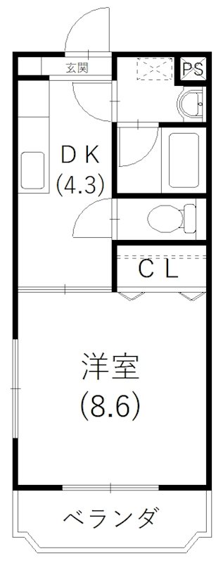 Vivace(ヴィヴァーチェ） 203号室 間取り
