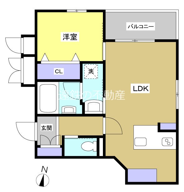 Felsen drei 503号室 間取り