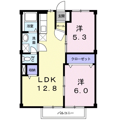 ニューシティK 103号室 間取り