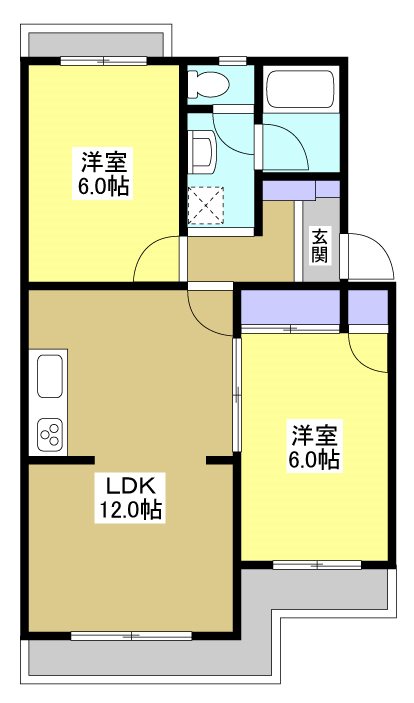 ルグラン 302号室 間取り