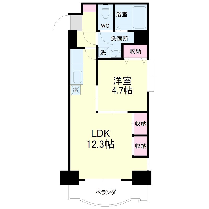 アップル第7マンション 901号室 間取り