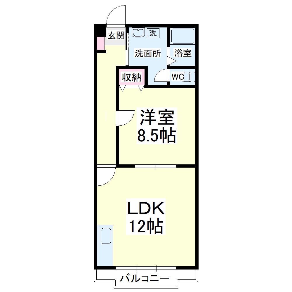 フォンテーヌ 302号室 間取り
