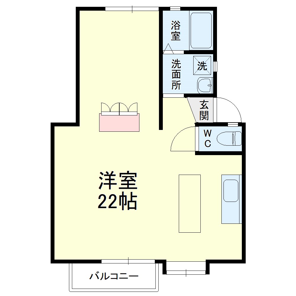 エスポワヒルズ 101号室 間取り