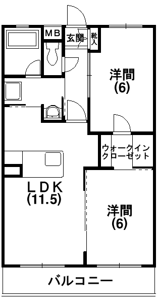 シャルム・ドミール 302号室 間取り