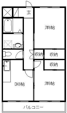 十王マンション 405号室 間取り