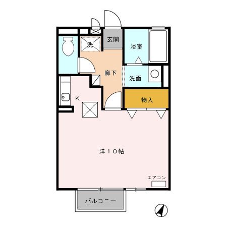 メゾン・ド・リンデン Ｂ 101号室 間取り