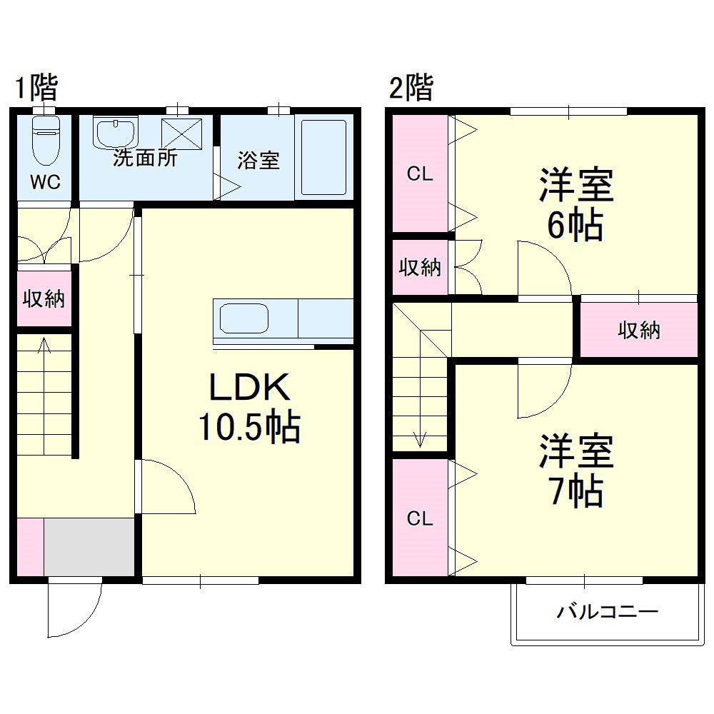 プリマヴェーラⅡ ３号室 間取り