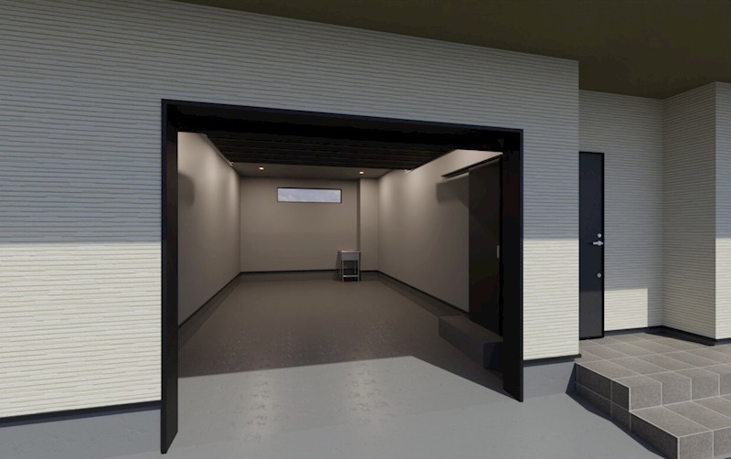 仮）大蒲町新築ガレージハウスＢ棟 玄関