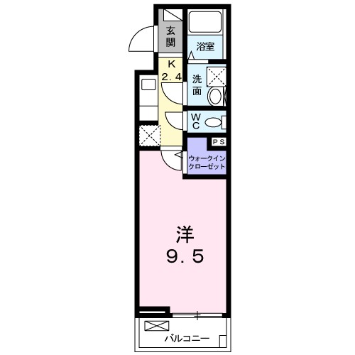 ホワイトルーム元魚町 301号室 間取り