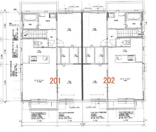 メゾンクレスト 201号室 間取り