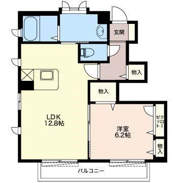 アンシャンテ B101号室 間取り