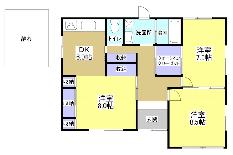 三組町162-2貸家 間取り