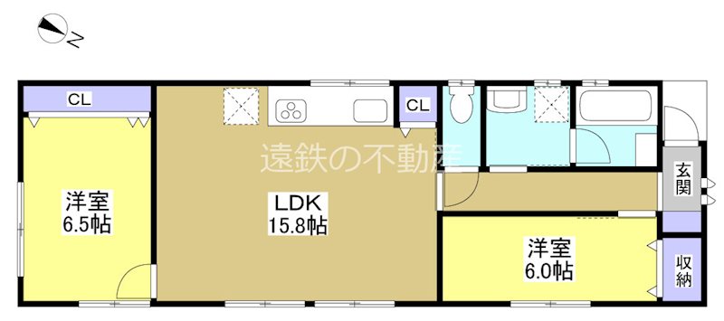 大蒲町平屋 間取り