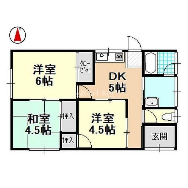 下石田町961-4貸家(D-1) 間取り