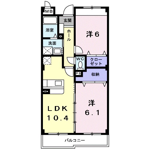 プラシードＢ 間取り